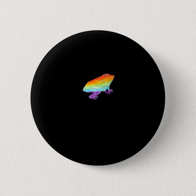 Goblincore Gay Frog Classic Style Button (Front)