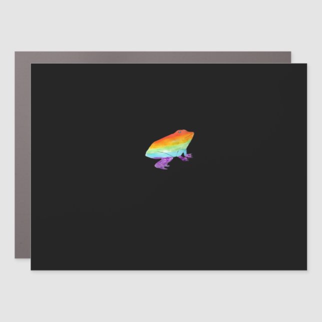 Goblincore Gay Frog Classic Style Car Magnet (Front)
