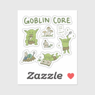 Goblincore Mushroom Trinket Collector Sticker