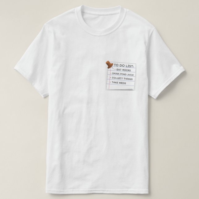 GOBLINCORE TO-DO LIST T SHIRT (Design Front)