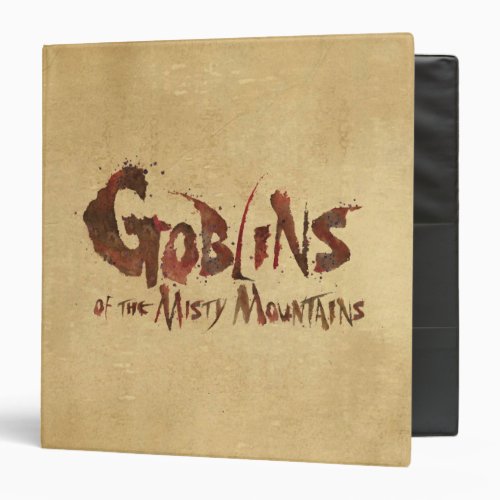 Goblins of the Misty Mountains Binder