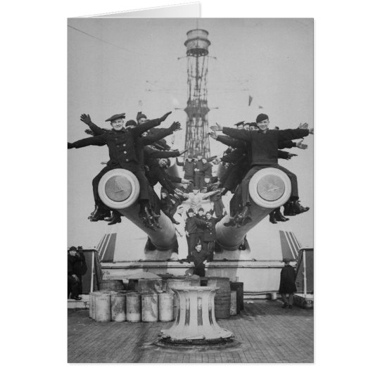 "Gobs" and Guns on the USS Texas Card