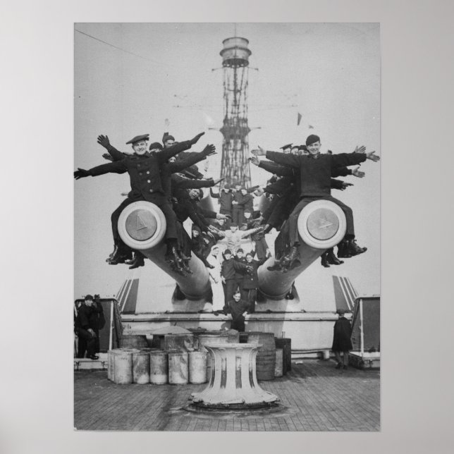 "Gobs" and Guns on the USS Texas Poster (Front)