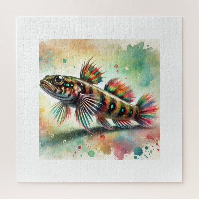 Goby Fish 190724AREF126 - Watercolor Jigsaw Puzzle (Vertical)