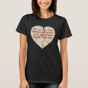 God and Christian Psalm 1473 Healing Heart Jesus C T-Shirt