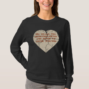 God and Christian Psalm 1473 Healing Heart Jesus C T-Shirt