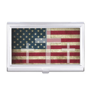 God and Country  Business Card Case