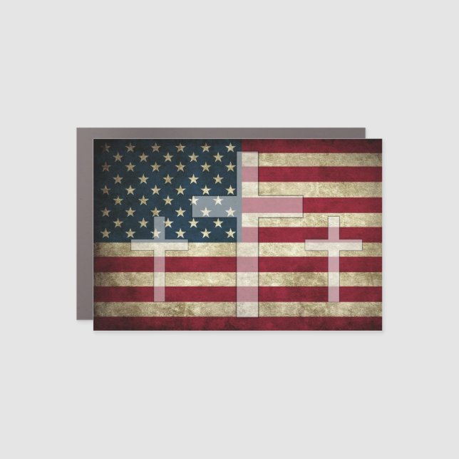 God and Country  Car Magnet (Front)