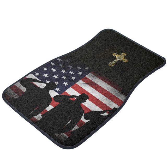 GOD AND COUNTRY CAR MATS (Angled)