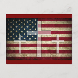 God and Country  Postcard