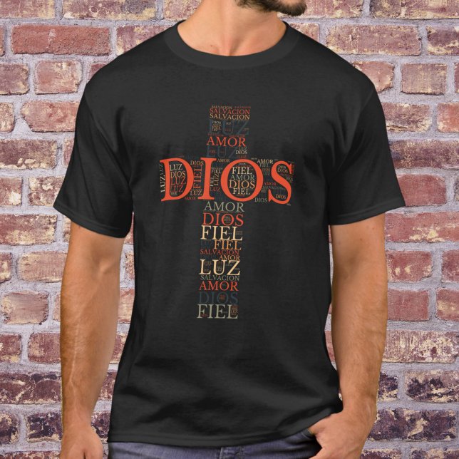 God And Faith Cross Men's Christian Spanish T-Shirt (Creator Uploaded)