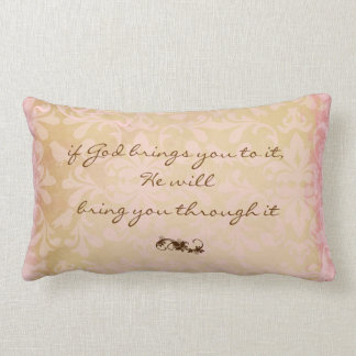 God and Faith Quote Throw Pillow
