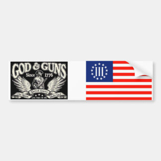 God and Guns Bumper Sticker