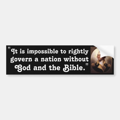 God and the Bible Bumper Sticker