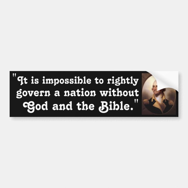 God and the Bible Bumper Sticker (Front)