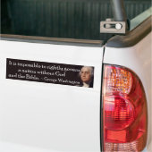 God and the Bible - Bumpersticker Bumper Sticker (On Truck)