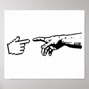 God and The Machine Hands Poster