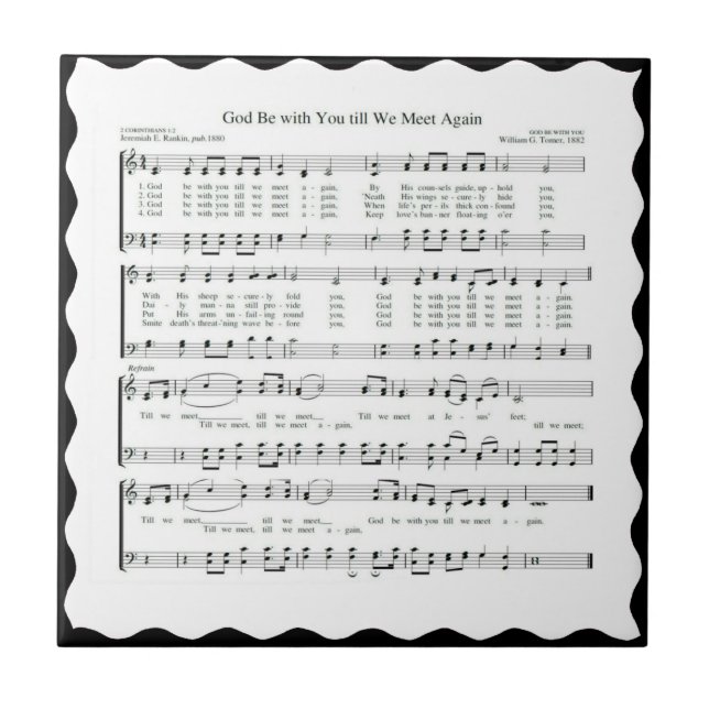 GOD BE WITH YOU TILL WE MEET AGAIN-TILE CERAMIC TILE (Front)