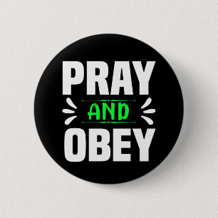 God Bible Jesus Church Motivational Christian Button