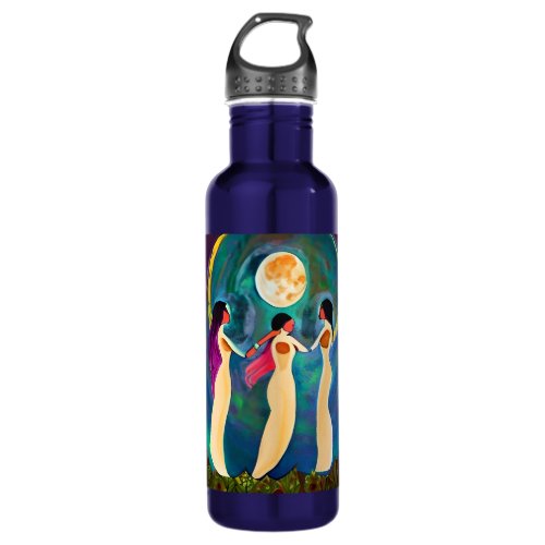 God Bless All Under the Moon Stainless Steel Water Bottle