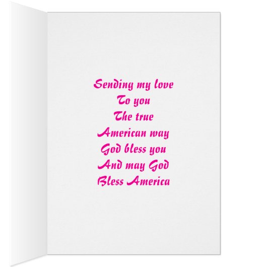 God Bless America (Inside (Right))