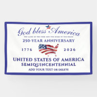 God Bless America 250 Semiquincentennial Blue