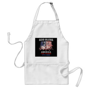 God Bless America 250 Years 1776-2026 Christian Cr Adult Apron