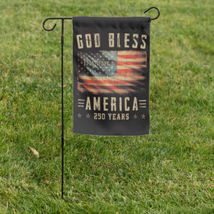 God Bless America 250 Years 1776-2026 Garden Flag