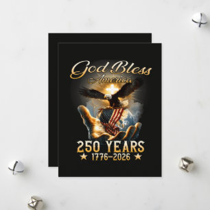 God Bless America 250 Years 1776-2026 Holiday Card