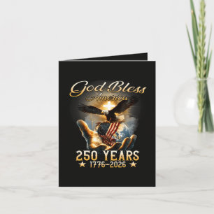 God Bless America 250 Years 1776-2026 Holiday Card