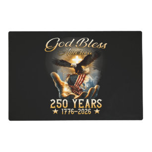 God Bless America 250 Years 1776-2026 Placemat