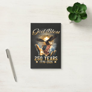 God Bless America 250 Years 1776-2026 Post-it Notes