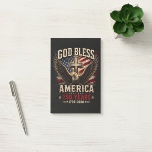 God Bless America 250 Years 1776-2026 Post-it Notes