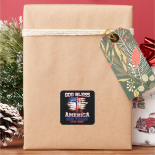 God Bless America 250 Years 1776 2026 Square Sticker