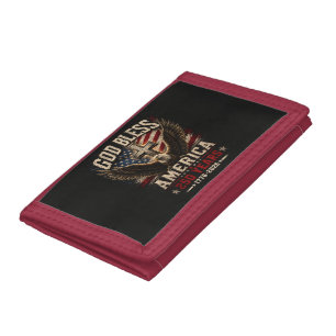 God Bless America 250 Years 1776-2026 Tri-fold Wallet