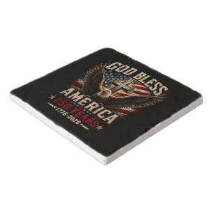 God Bless America 250 Years 1776-2026 Trivet