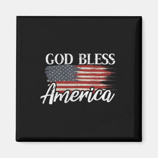 God Bless America 4th Of July Patriotic Usa Magnet
