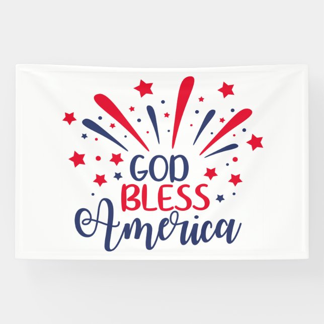 God Bless America – A Star-Spangled Tribute  Banner (Horizontal)