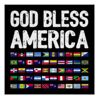 God Bless America All Countries Latino Pride I