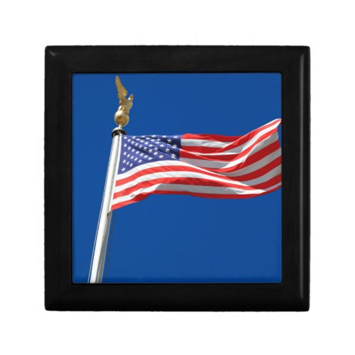 God Bless America American Flag Patriot Support Gift Box