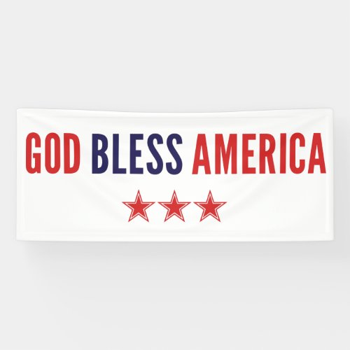 God Bless America Banner