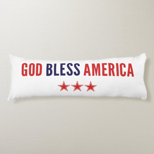 God Bless America Body Pillow (Front)
