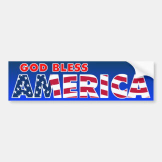 God Bless America Bumper Sticker