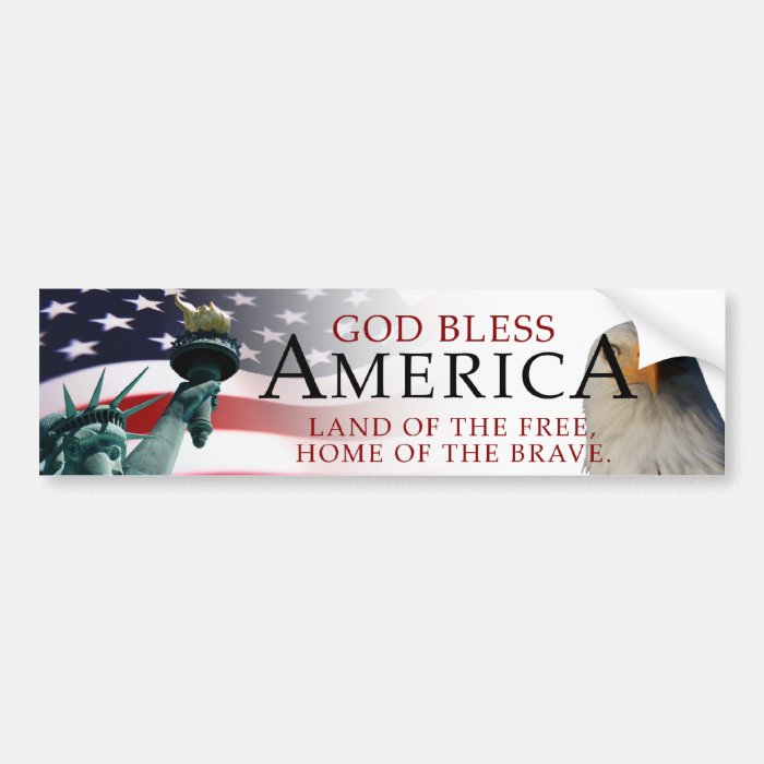 God Bless America Bumper Sticker