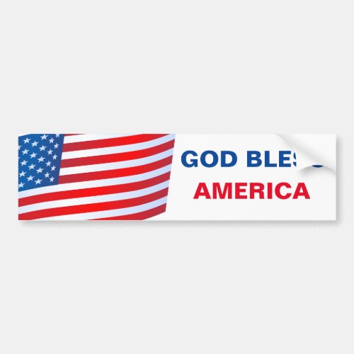 God Bless America bumper sticker