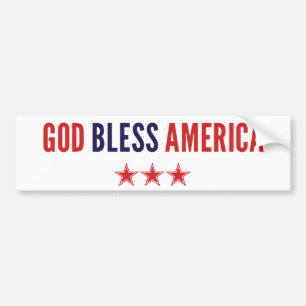 God Bless America Bumper Sticker