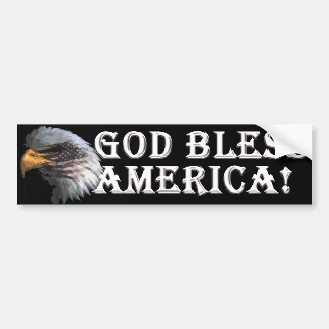 God Bless America Bumper Sticker | Zazzle