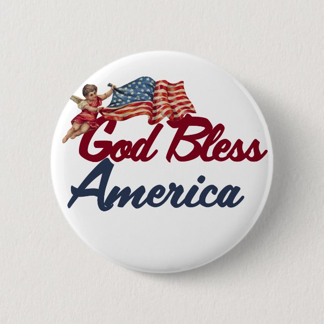 God bless America Button (Front)