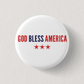 God Bless America Button