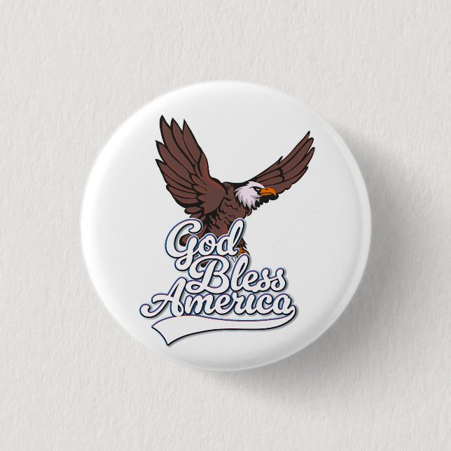 God Bless America Button (Front)